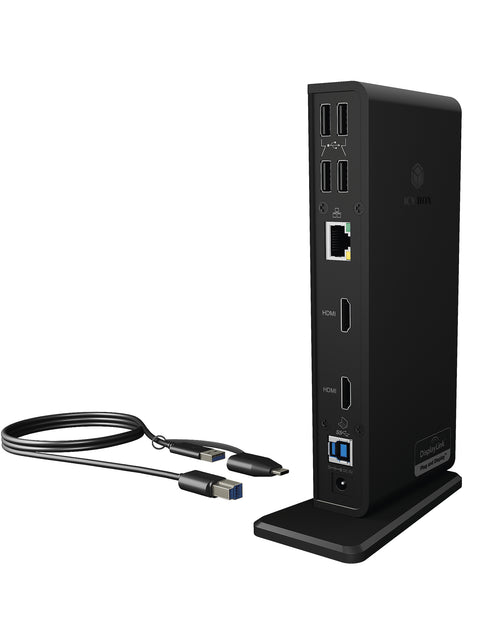 ICY BOX IB-DK2251AC, DisplayLink® USB 3.2 Gen 1 Notebook DockingStation, 2x HDMI® bis zu 2K@60 Hz