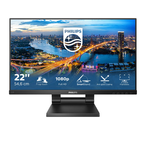 Philips B Line 222B1TC/00 Computerbildschirm 54,6 cm (21.5") 1920 x 1080 Pixel Full HD LED Touchscreen Schwarz
