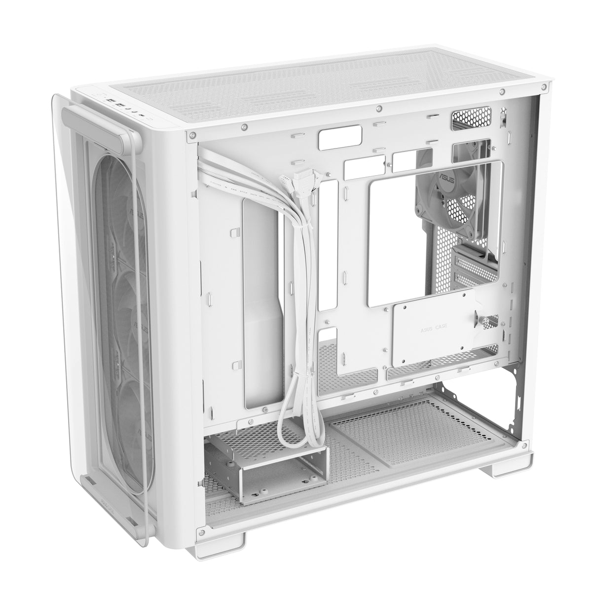 ASUS A23 PLUS TG ARGB WHITE Micro Tower Weiß