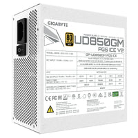 GIGABYTE UD850GM PG5 V2 ICE Netzteil – PCIe Gen 5.1, 80 PLUS Gold, Vollmodulares Design, 120-mm-Lüfter, ATX 3.1-kompatibel, EU-Stecker