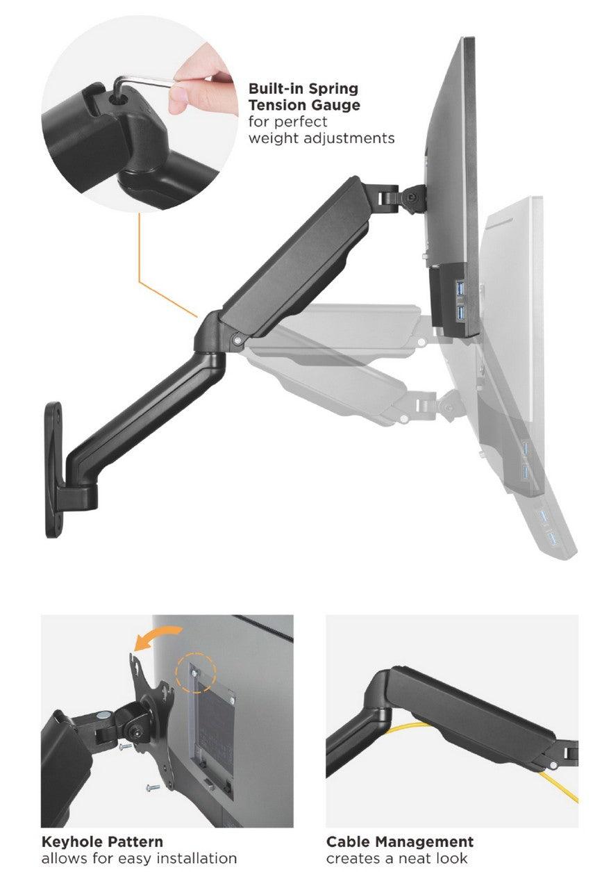 Equip 17"-32" Dual Monitor Wandhalterung