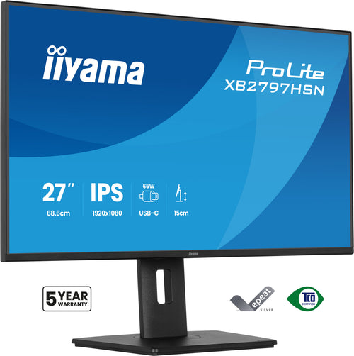 iiyama ProLite XB2797HSN-B1 Computerbildschirm 68,6 cm (27") 1920 x 1080 Pixel Full HD LCD Schwarz