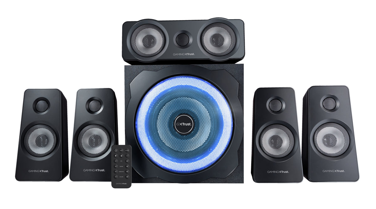 Trust GXT 658 Tytan 5.1 Lautsprecherset 90 W Universal Schwarz 5.1 Kanäle