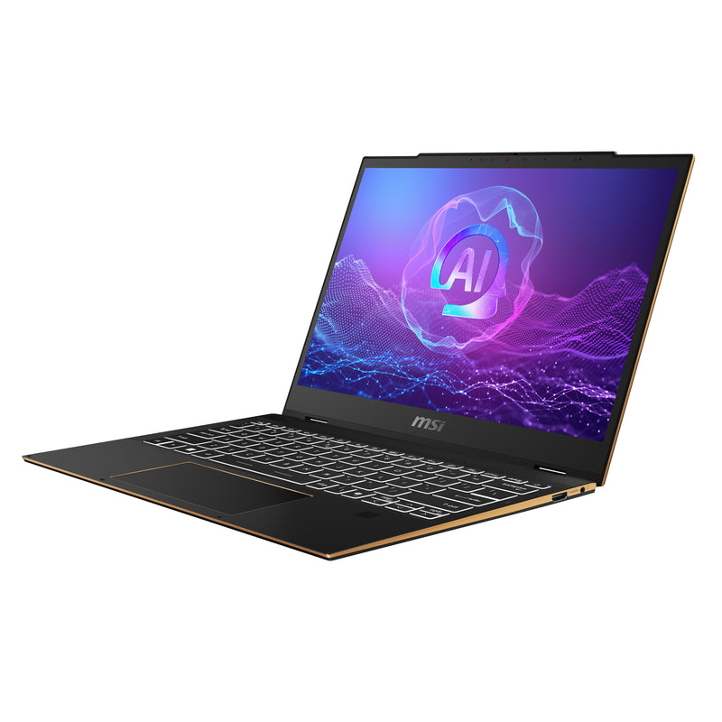 MSI Summit 13 AI+ Evo A2VMTG-007 Intel Core Ultra 7 258V Hybrid (2-in-1) 33,8 cm (13.3") Touchscreen Full HD+ 32 GB LPDDR5x-SDRAM 1 TB SSD Wi-Fi 7 (802.11be) Windows 11 Pro Grau