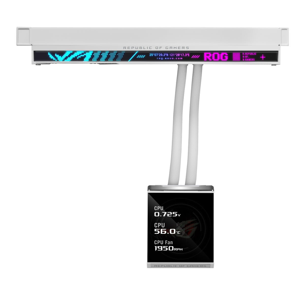 ASUS ROG STRIX SLC IV 360 ARGB LCD WHT Refroidissement liquide de processeur 12 cm Blanc 1 pièce(s)