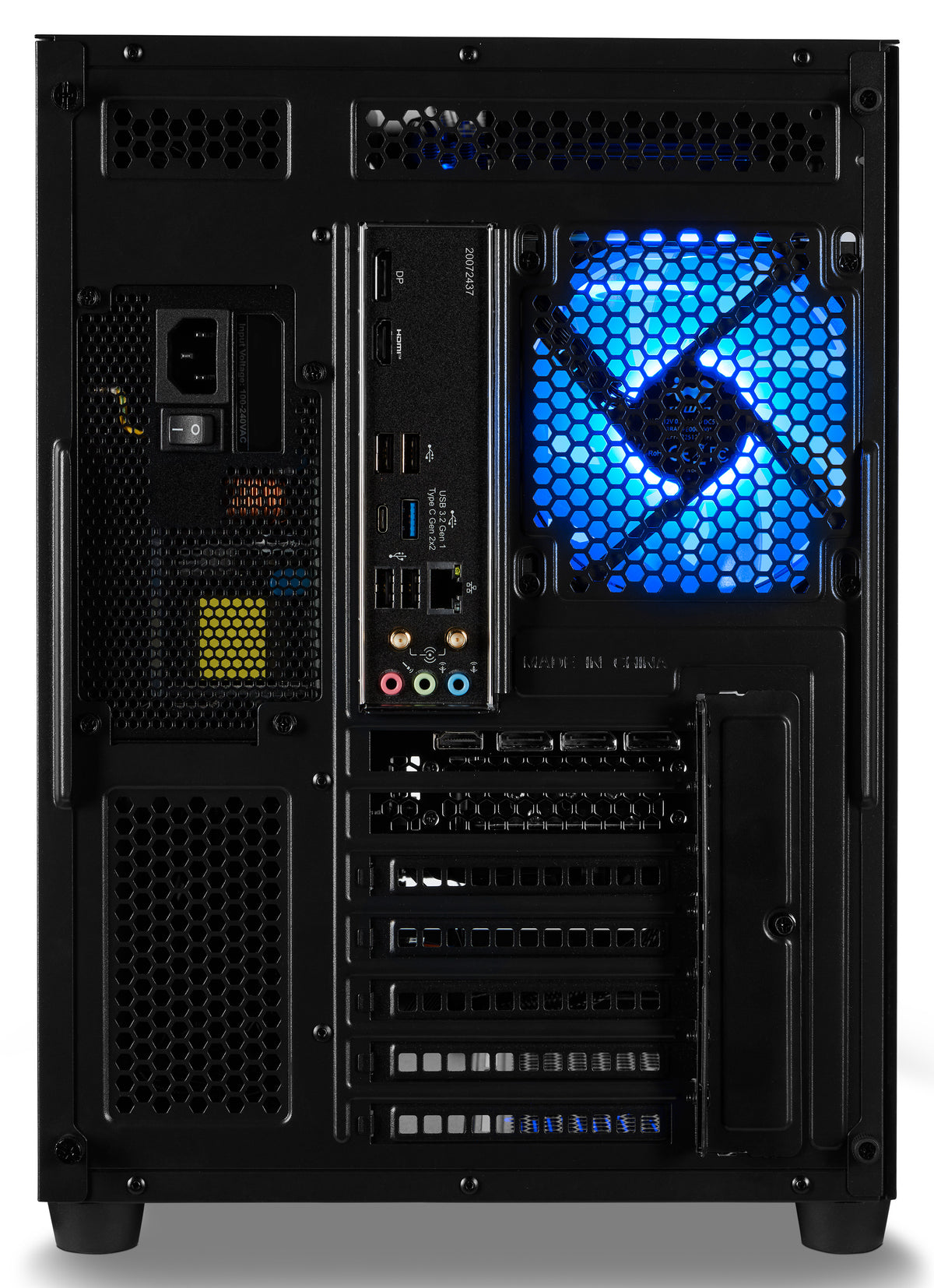 ERAZER Tank X15 (MD 340128) AMD Ryzen™ 7 7800X3D 32 GB DDR5-SDRAM 1 TB SSD NVIDIA GeForce RTX 5060 Ti Windows 11 Home Tower PC Schwarz