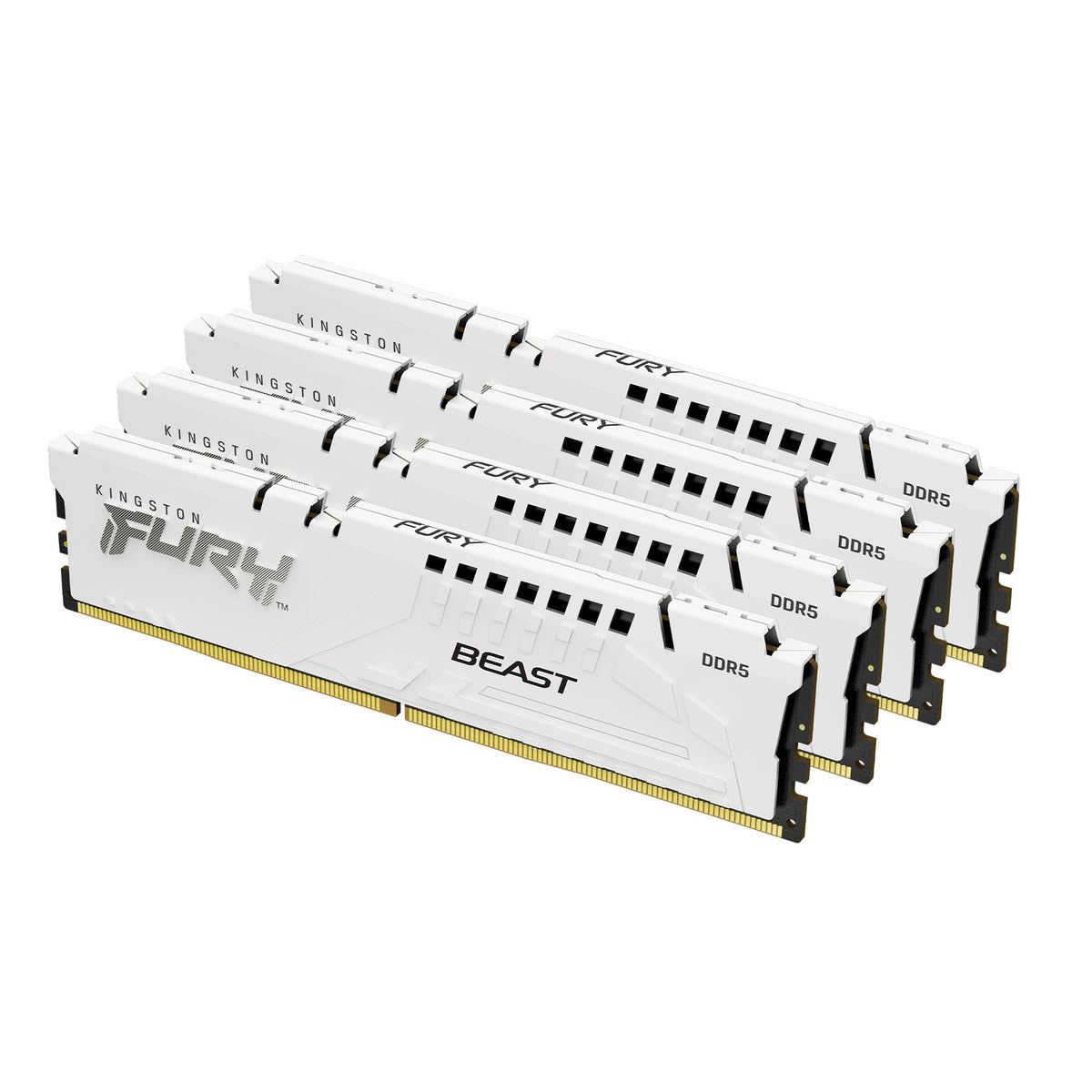 Kingston Technology FURY Beast 64 GB 6000 MT/s DDR5 CL40 DIMM (4er-Kit) White XMP