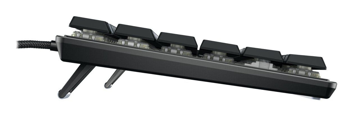 CHERRY KC 500 MX LP TKL Tastatur Heimbüro USB QWERTZ Deutsch Schwarz, Grau