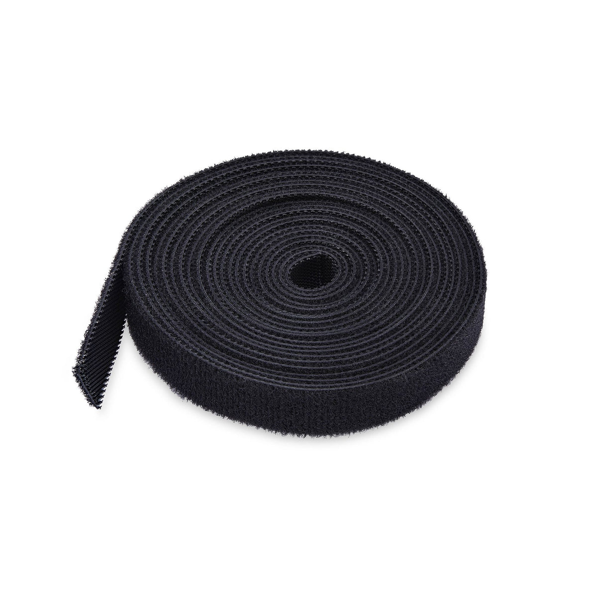 StarTech.com 22,8m Klettbandrolle schwarz, 12,7mm breit, zuschneidbare wiederverwendbare Kabelbinder, Klettverschluss Rolle für Kabelmanagement, verstellbare Klettkabelbinder
