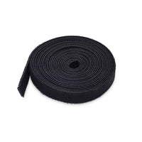 StarTech.com 22,8m Klettbandrolle schwarz, 12,7mm breit, zuschneidbare wiederverwendbare Kabelbinder, Klettverschluss Rolle für Kabelmanagement, verstellbare Klettkabelbinder
