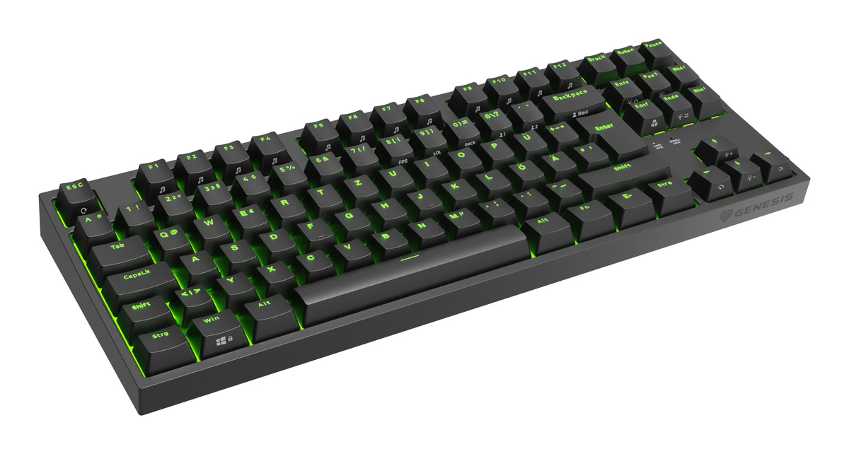 GENESIS Thor 404 TKL Tastatur Gaming USB QWERTZ Deutsch Schwarz