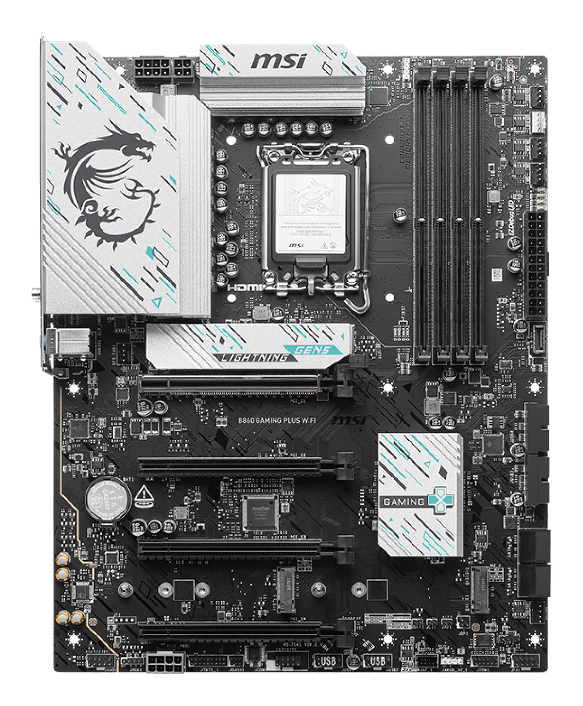 MSI B860 GAMING PLUS WIFI Motherboard Intel B860 LGA 1851 (Socket V1) ATX