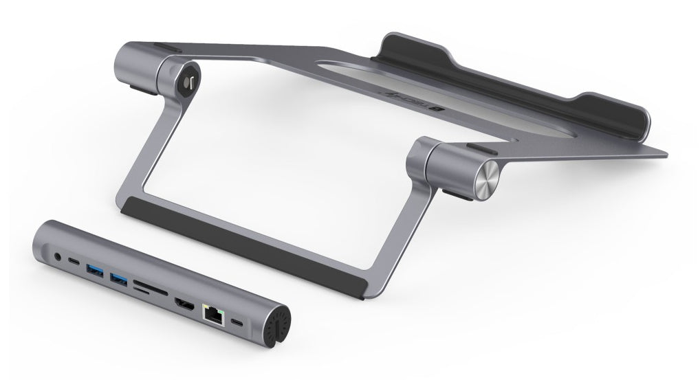 Techly ICA-NTB-DOCK91 Kabelgebunden USB 3.2 Gen 1 (3.1 Gen 1) Type-C Silber