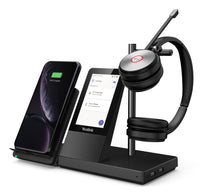 Yealink WH66 Dual Teams Persönliches Audio-Konferenzsystem Kabellos Kopfband Büro/Callcenter USB Typ-A Bluetooth Ladestation Schwarz