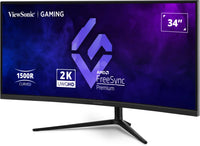 Viewsonic VX3418C-2K Computerbildschirm 86,4 cm (34") 3440 x 1440 Pixel UltraWide Quad HD Schwarz