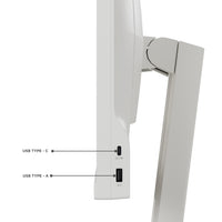 Lenovo C24d-20 Computerbildschirm 61 cm (24") 1920 x 1200 Pixel Full HD LED Grau, Weiß