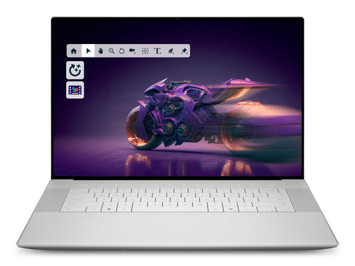 DELL 16 Premium DA16250 Intel Core Ultra 9 285H Laptop 41,4 cm (16.3") Touchscreen 4K Ultra HD 64 GB LPDDR5x-SDRAM 2 TB SSD NVIDIA GeForce RTX 5070 Wi-Fi 7 (802.11be) Windows 11 Pro Deutsch Platin