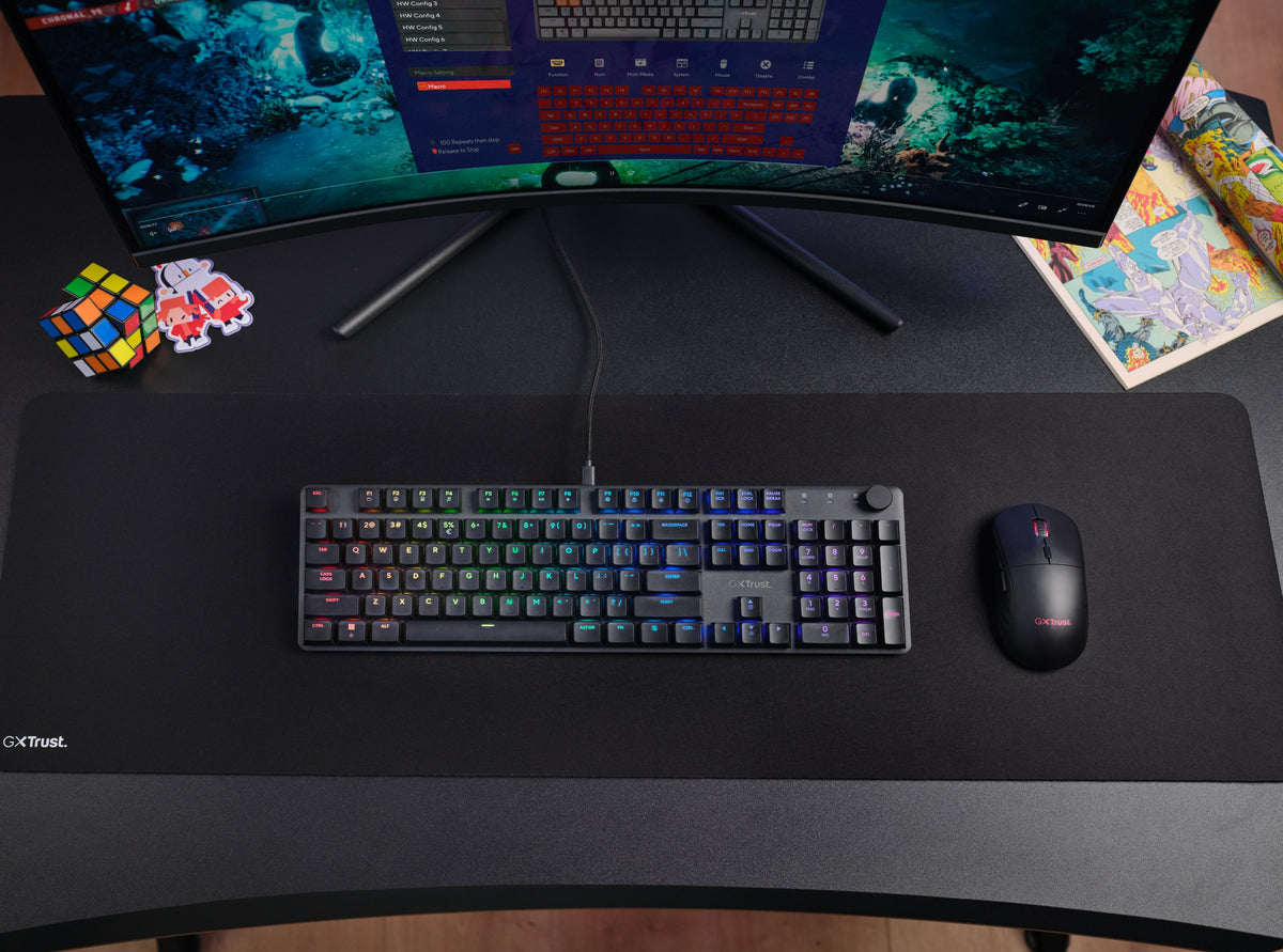 Trust GXT 866 TORIX Tastatur Gaming USB QWERTY US International Schwarz