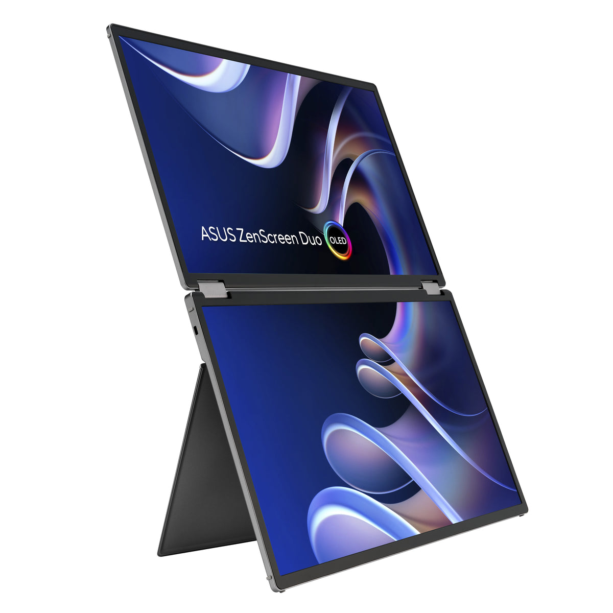 ASUS ZenScreen Duo OLED MQ149CD Computerbildschirm 35,6 cm (14") 1920 x 1200 Pixel WUXGA Silber