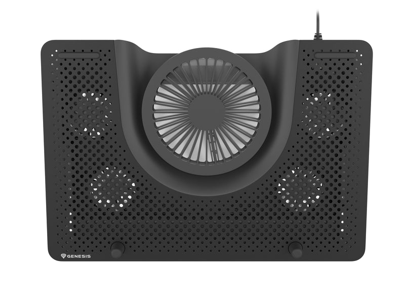 GENESIS Oxid 550 Llaptop-Kühlpad 43,9 cm (17.3") 2800 RPM Schwarz