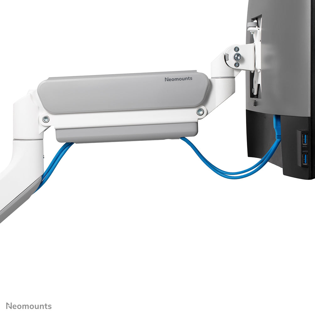 Neomounts DS70-450WH1 Monitorarm 17-42" - Gasfeder - Topfix - 180°-Stopp