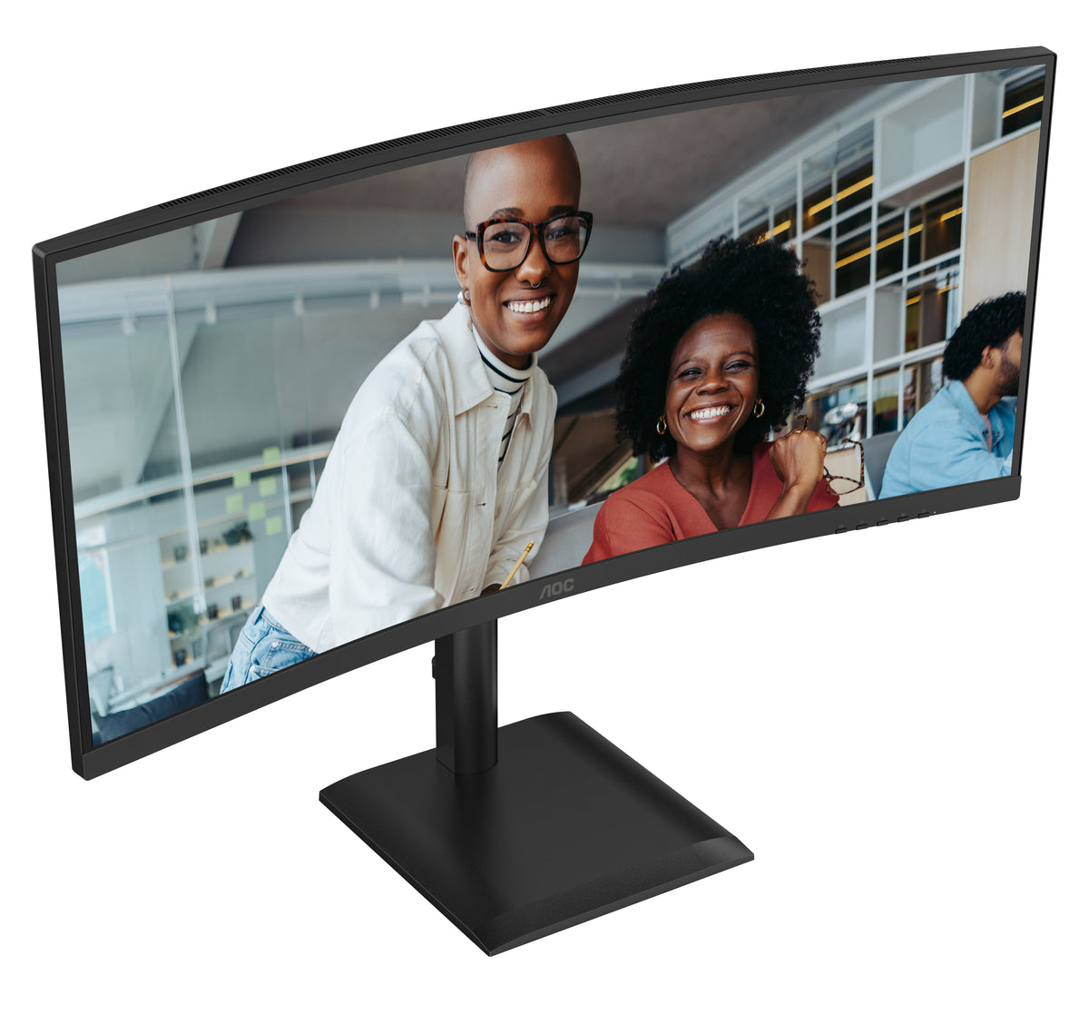 AOC CU34E4C Computerbildschirm 86,4 cm (34") 3440 x 1440 Pixel Schwarz