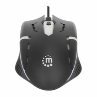Manhattan 190206 Maus Gaming Beidhändig USB Typ-A Optisch 1500 DPI