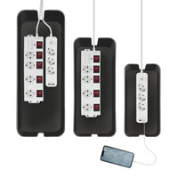 LogiLink KAB0077 Kabel-Organizer Universal Kabelgehäuse Schwarz 3 Stück(e)