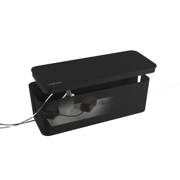 LogiLink KAB0077 Kabel-Organizer Universal Kabelgehäuse Schwarz 3 Stück(e)