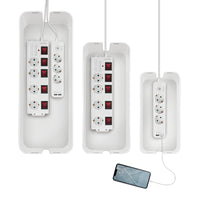 LogiLink KAB0078 Kabel-Organizer Universal Kabelgehäuse Weiß 3 Stück(e)