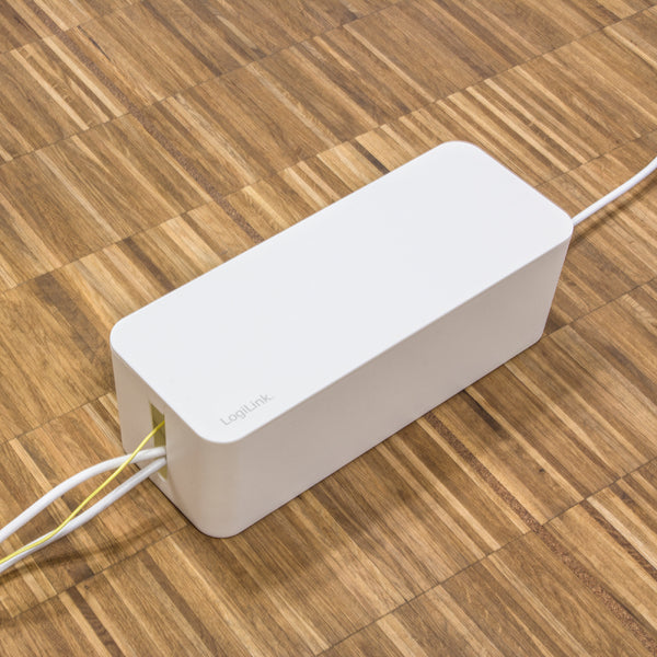 LogiLink KAB0078 Kabel-Organizer Universal Kabelgehäuse Weiß 3 Stück(e)