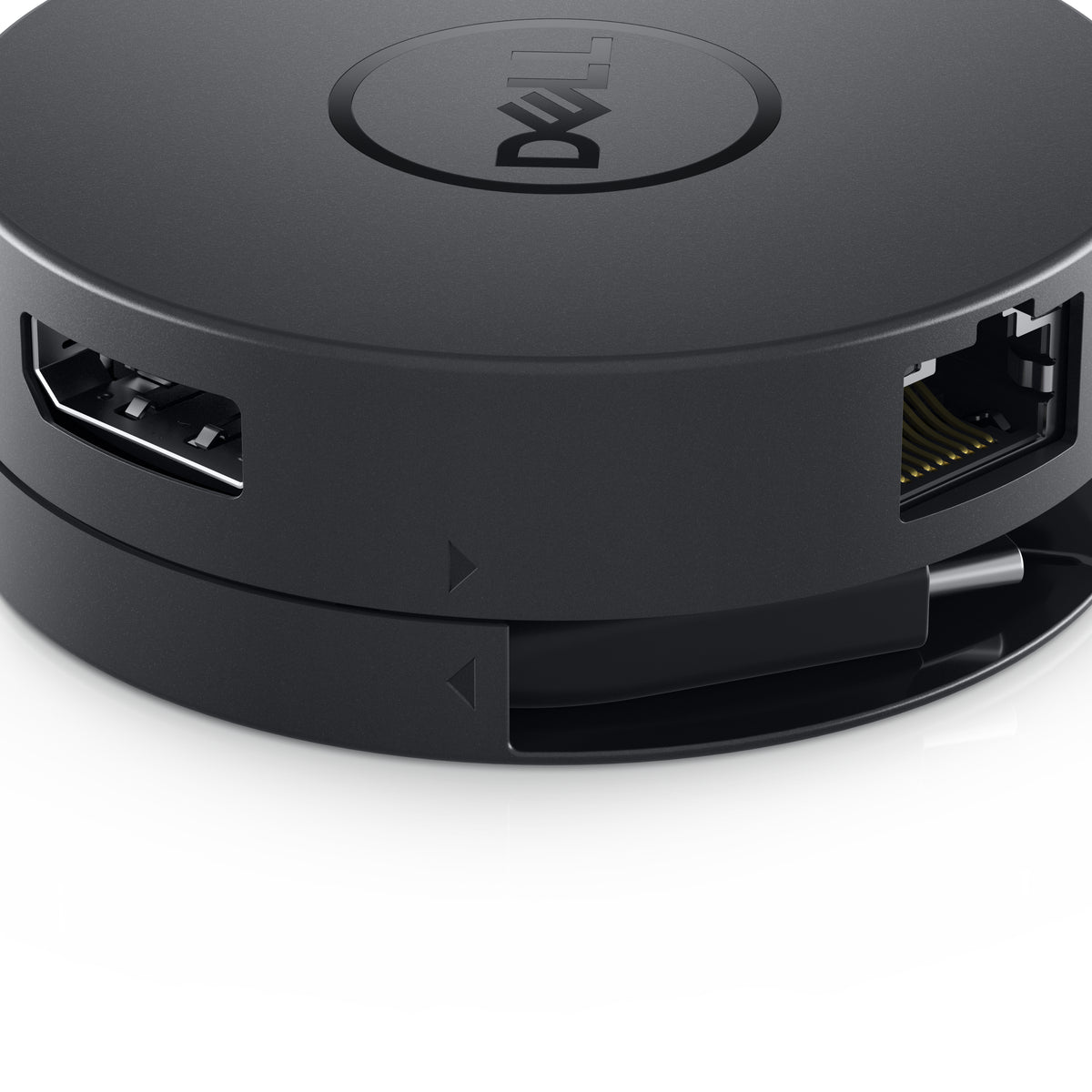 DELL Mobile Adapter DA300 Kabelgebunden USB 3.2 Gen 2 (3.1 Gen 2) Type-C Schwarz