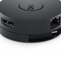 DELL Mobile Adapter DA300 Kabelgebunden USB 3.2 Gen 2 (3.1 Gen 2) Type-C Schwarz