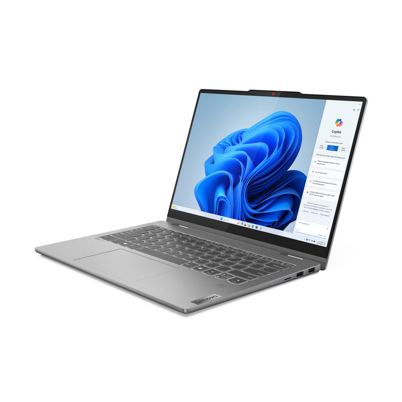 Lenovo IdeaPad 5 2-in-1 14IRH9 Intel® Core™ i7 i7-13620H Hybrid (2-in-1) 35,6 cm (14") Touchscreen WUXGA 16 GB LPDDR5x-SDRAM 1 TB SSD Wi-Fi 6 (802.11ax) Windows 11 Home Deutsch Grau