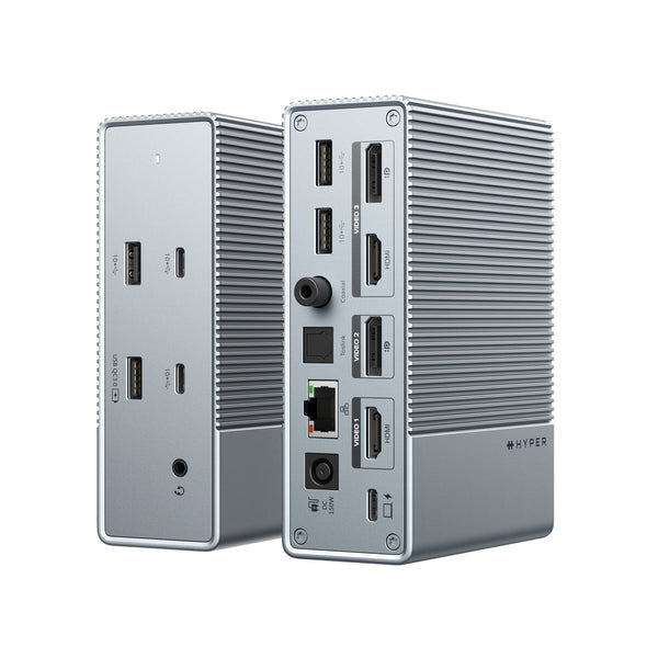 Targus HDG215-EUZ laptop-dockingstation & portreplikator USB 3.2 Gen 2 (3.1 Gen 2) Type-C Silber