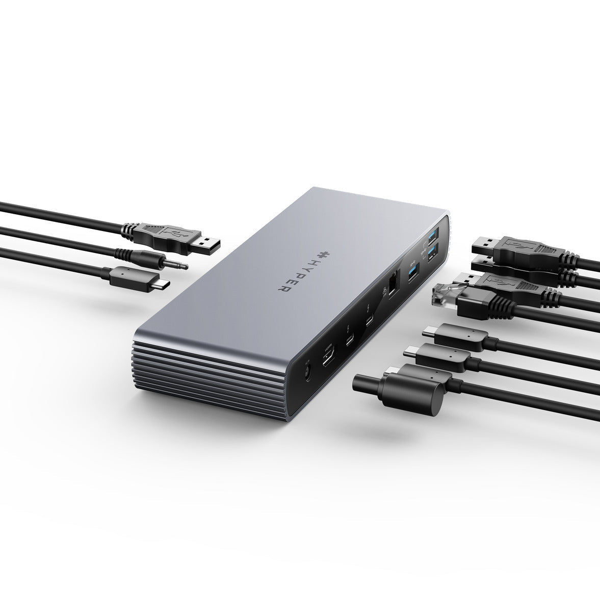 Targus HDTB4D-EUZ laptop-dockingstation & portreplikator Thunderbolt 4 Grau