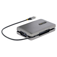 StarTech.com USB C Multiport Adapter-Docking Station - USB-C auf DP Alt Mode/4k HDMI/VGA, Dual Monitor Laptop Dockingstation, 100W PD, Ethernet, USB-C Mini Dock/MST Adapter/Reiseadapter
