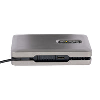 StarTech.com USB C Multiport Adapter-Docking Station - USB-C auf DP Alt Mode/4k HDMI/VGA, Dual Monitor Laptop Dockingstation, 100W PD, Ethernet, USB-C Mini Dock/MST Adapter/Reiseadapter