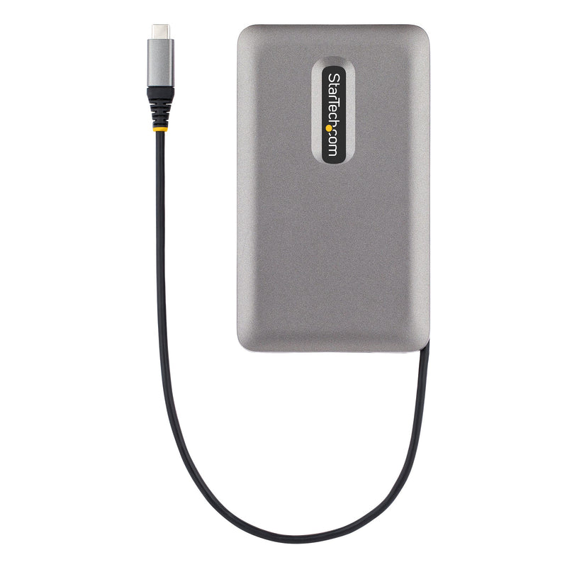 StarTech.com USB C Multiport Adapter-Docking Station - USB-C auf DP Alt Mode/4k HDMI/VGA, Dual Monitor Laptop Dockingstation, 100W PD, Ethernet, USB-C Mini Dock/MST Adapter/Reiseadapter