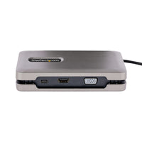 StarTech.com USB C Multiport Adapter-Docking Station - USB-C auf DP Alt Mode/4k HDMI/VGA, Dual Monitor Laptop Dockingstation, 100W PD, Ethernet, USB-C Mini Dock/MST Adapter/Reiseadapter