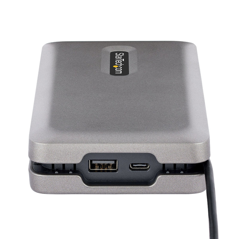 StarTech.com USB C Multiport Adapter-Docking Station - USB-C auf DP Alt Mode/4k HDMI/VGA, Dual Monitor Laptop Dockingstation, 100W PD, Ethernet, USB-C Mini Dock/MST Adapter/Reiseadapter