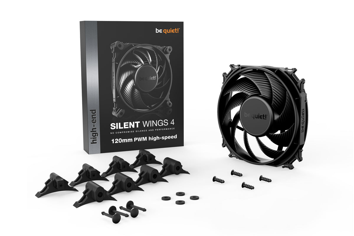 be quiet! SILENT WINGS 4 | 120mm PWM high-speed Computergehäuse Ventilator 12 cm Schwarz 1 Stück(e)
