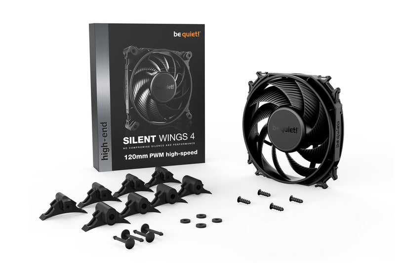 be quiet! SILENT WINGS 4 | 120mm PWM high-speed Computergehäuse Ventilator 12 cm Schwarz 1 Stück(e)