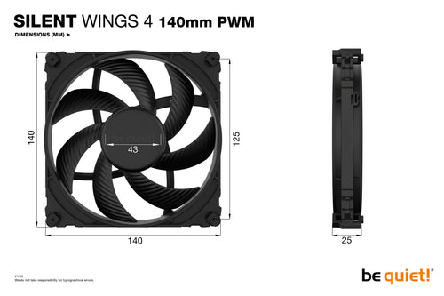 140mm be quiet! SILENT WINGS 4 PWM