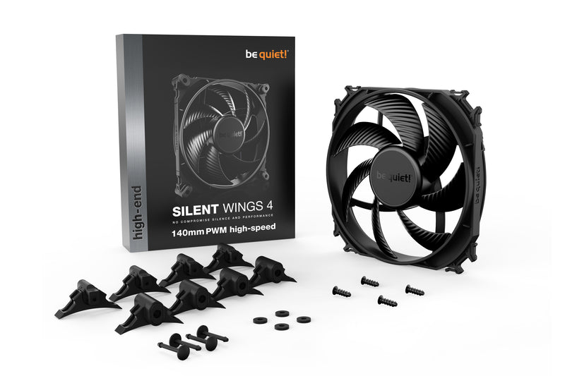 be quiet! SILENT WINGS 4 | 140mm PWM high-speed Computergehäuse Ventilator 14 cm Schwarz 1 Stück(e)