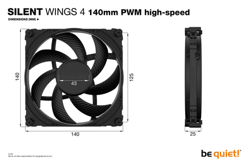140mm be quiet! SilentWings 4 PWM high-speed