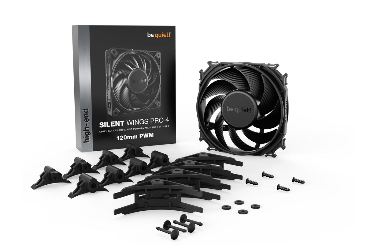 be quiet! SILENT WINGS PRO 4 | 120mm PWM Computergehäuse Ventilator 12 cm Schwarz 1 Stück(e)