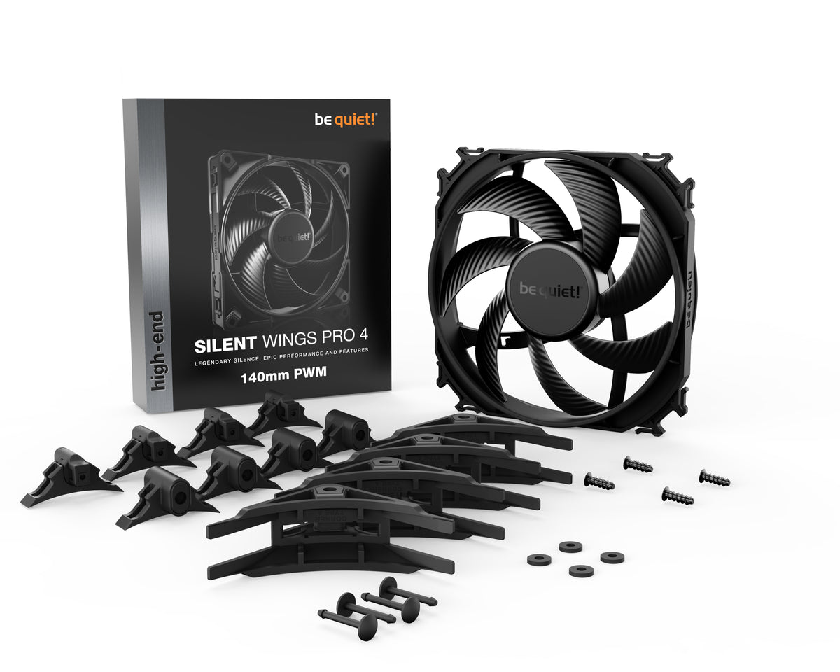 be quiet! SILENT WINGS PRO 4 | 140mm PWM Computergehäuse Ventilator 14 cm Schwarz 1 Stück(e)