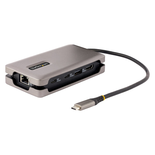 Adattatore multiporta USB-C StarTech.com, da USB-C a HDMI 2.0b 4K 60Hz, HDR, Hub USB, Ethernet, PD 100W, Mini Dock Thunderbolt 3/USB-C, adattatore da viaggio, docking station per laptop
