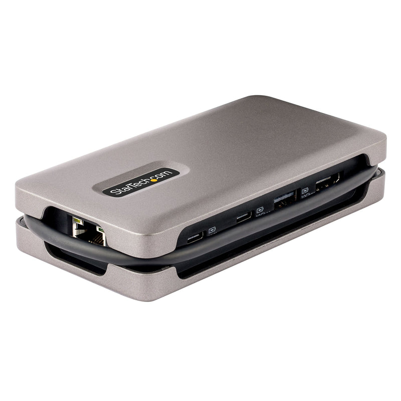 StarTech.com USB C Multiport Adapter-Dockingstation, USB-C Auf HDMI 2.0b 4K 60Hz, HDR, USB Hub, Ethernet, 100W PD, Thunderbolt 3/USB C Mini Dock/Reiseadapter, Laptop Docking Station